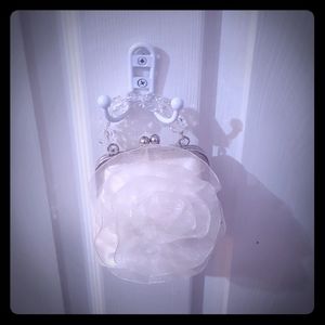 White mini clutch